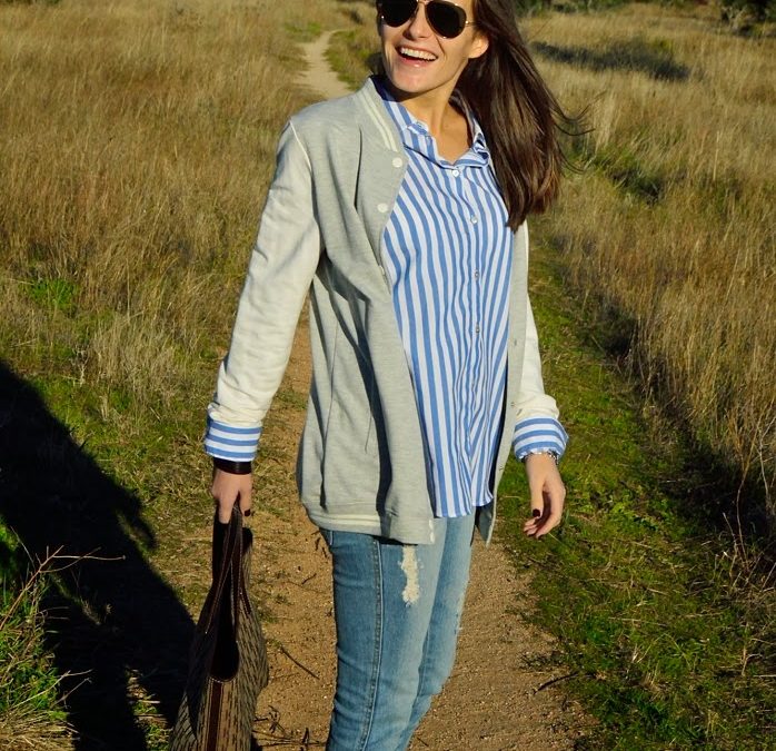 |  stripes w/ a pop of leopard  |