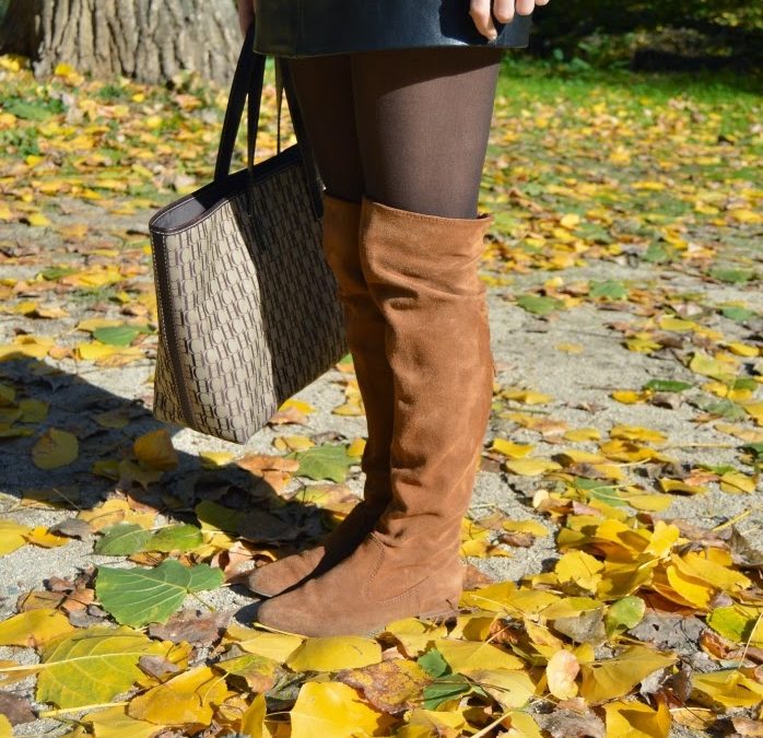 Fall high brown boots