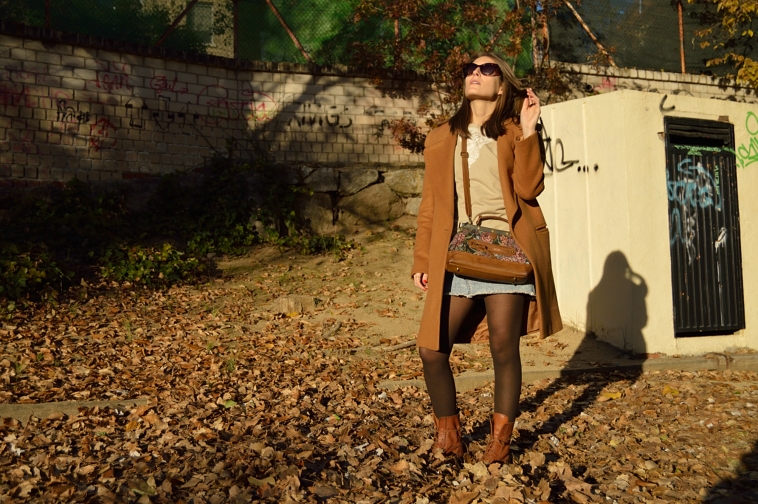Brown oversized coat
