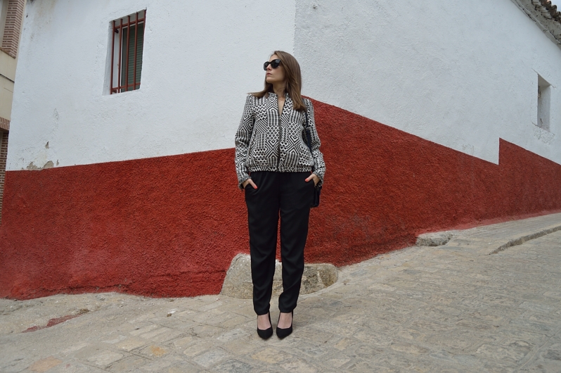 Black on black outfit