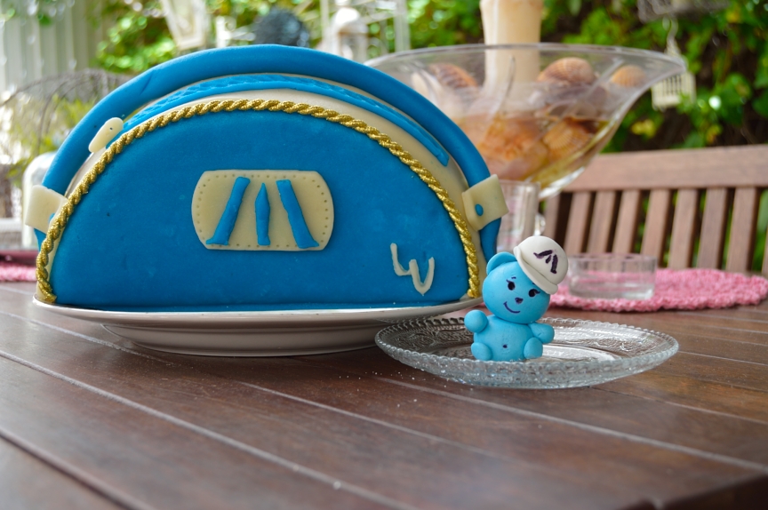 Birthday girl and a sweet cake