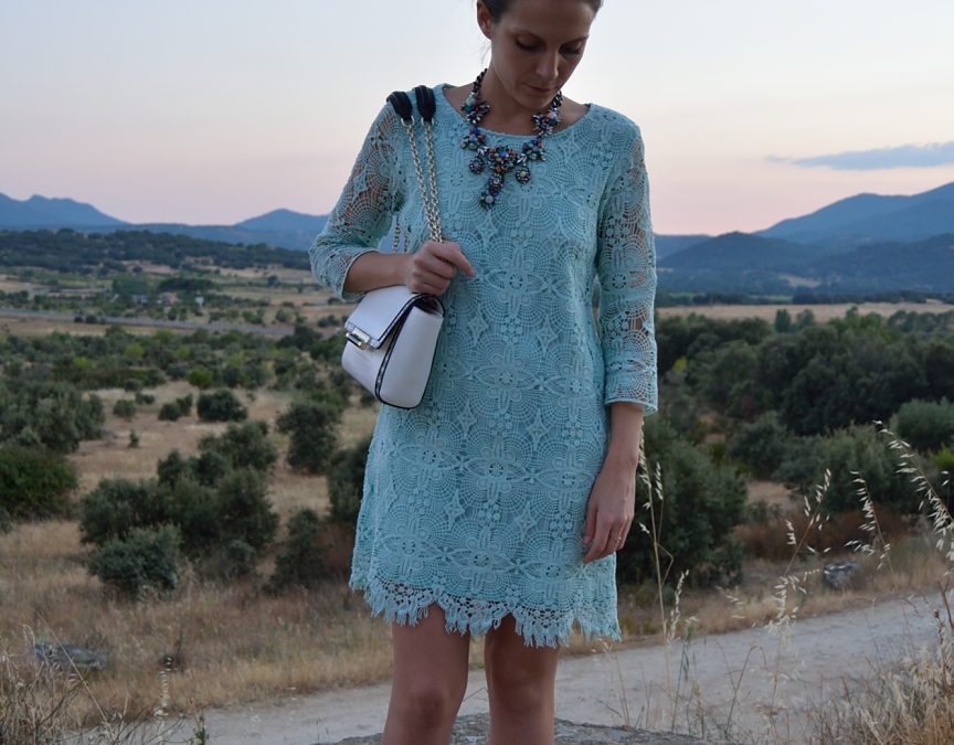 All in mint and lace